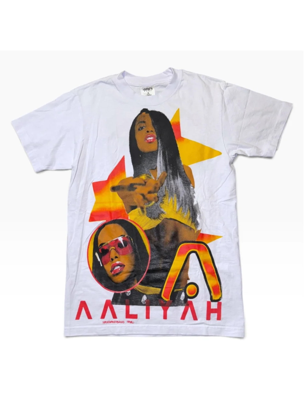 Y2k Vtg Vintage Aaliyah Aaliyah Album Graphic Short Sleeve Tee Shirt Size M